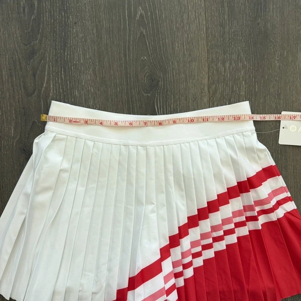 NWT‎ Athleta Women Skort Match Point Pleated Color Block Small Blokecore tennis